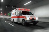 Ambulancecarridesthroughtunnel3drendering 3