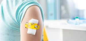 Vaccinationoflittlegirlindoctorsoffice Kidsfunnyadhesiveplastergauze 2