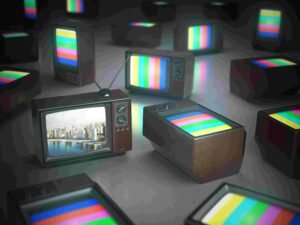 Pile Of Vintage Tv With One In Standby Tv Channel 2021 08 26 16 56 57 Utc2