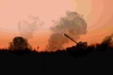 Silhouette Of Russian Made Main Battle Tank On A B 2022 11 12 14 55 04 Utc2