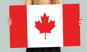 Woman Hands Hold Canada Flag Patriotism2