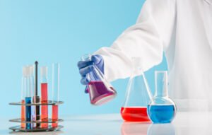 Experiments In A Chemistry Lab Conducting An Experiment In The Laboratory