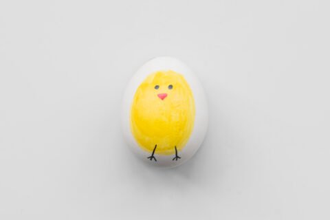 White Egg With Yellow Chicken