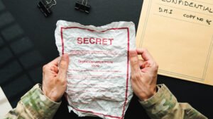 Reading Crumpled Top Secret Document