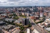 Aerial View Of A Birmingham Cityscape Skyline Wit 2023 11 27 04 53 56 Utc